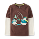 Boys Embroidered Polar Bear Layered Top - Nordic Adventure