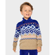 Boys Intarsia Fairisle Shawl Sweater - Mandy Moore for Gymboree