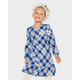 Girls Matching Family Plaid Twill Shirt Dress