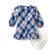 Baby Girls Matching Family Plaid Twill Shirt Dress