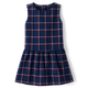 Girls Plaid Ponte Peplum Dress - Parisian Chic