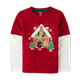 Boys Gingerbread Layered Top - Holiday Express