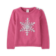 Girls Sequin Snowflake Sweater - Little Snowflake
