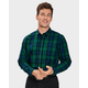 Mens Matching Family Plaid Poplin Button Up Shirt - All Dressed Up