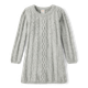 Girls Pearl Cable Knit Sweater Dress - Tiny Dancer