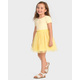 Girls Striped Fit And Flare Dress - Little Essentials