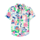 Boys Dad And Me Vacation Linen-Blend Button Up Shirt - Italian Riviera
