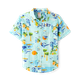 Boys Travel Linen-Blend Button Up Shirt - Swim