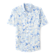 Mens Dad And Me Palm Linen-Blend Button Up Shirt