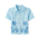 Kids Embroidered Linen-Blend Button Up Shirt