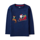 Boys Embroidered Santa's Sleigh Top - Ho Ho Ho