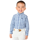 Boys Dad And Me Plaid Button Down Shirt - Blue Belle