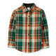 Boys Plaid Poplin Button Up Shirt - Friendly Fox