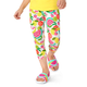 Girls Fruit Capri Leggings - Festive Fruit