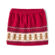 Girls Intarsia Gingerbread Fairisle Sweater Skirt - Holiday Express