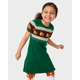 Girls Fox Fairisle Sweater Dress - Friendly Fox