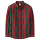 Mens Matching Family Plaid Button Up Shirt - Holiday Traditions