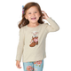 Girls Embroidered Lamb Cowgirl Boot Top - Little Rocky Mountain
