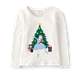 Girls Embroidered Ballerina Cat Ruffle Top - Nutcracker