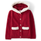 Girls Faux Fur Hoodie Cardigan - A Royal Christmas
