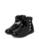 Girls Faux Patent Leather Pearl Boots - Ladies And Gentlemen