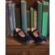 Girls Perforated T-Strap Mary Jane Shoes - Campus Cuties
