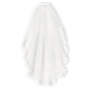 Girls Floral Lace Veil - Special Occasions