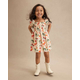 Girls Butterfly Flannel Smocked Dress - Fall Celebrations