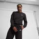 Suede Logo Men's Crew Neck Sweatshirt