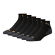 Men's Quarter Crew Cat Socks [6 Pack]