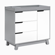 babyletto Hudson 3-Drawer Changer Dresser - Grey/White