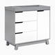 babyletto Hudson 3-Drawer Changer Dresser - Grey/White