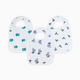 Aden + Anais Cotton Muslin Snap Bibs (3 Pack) - Jungle Jam