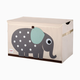 3 Sprouts Toy Chest - Grey Elephant