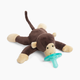 WubbaNub Pacifier - Monkey, Attached
