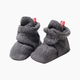 Zutano Cozie Fleece Bootie - Grey, 3 M