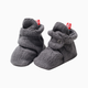 Zutano Cozie Fleece Bootie - Grey, 3 M