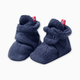 Zutano Cozie Fleece Bootie - Denim Navy, 3 M
