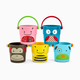 Skip Hop Zoo Stack and Pour Buckets (Set of 5) - Zoo Multi