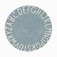 Lorena Canals Round ABC Washable Rug - Vintage Blue Natural, 5' Round