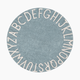Lorena Canals Round ABC Washable Rug - Vintage Blue Natural, 5' Round