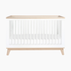 babyletto Scoot 3-in-1 Convertible Crib with Toddler Bed Conversion Kit - White/Washed Natural
