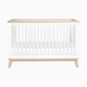 babyletto Scoot 3-in-1 Convertible Crib with Toddler Bed Conversion Kit - White/Washed Natural