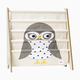 3 Sprouts Book Rack - Grey Owl