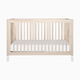 babyletto Gelato 4-in-1 Convertible Crib with Toddler Bed Conversion Kit - Washed Natural/White