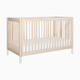 babyletto Gelato 4-in-1 Convertible Crib with Toddler Bed Conversion Kit - Washed Natural/White
