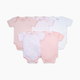 Burt's Bees Baby Organic Short Sleeve Bodysuit (5 Pack) - Blossom, 0-3 M