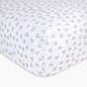 Burt's Bees Baby Organic Cotton Jersey Fitted Crib Sheet - Heather Grey Honeybee, 1