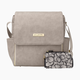 Petunia Pickle Bottom Boxy Diaper Bag  Backpack - Grey Matte Leatherette