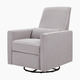 daVinci Piper Recliner - Grey With Cream Piping